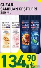 CLEAR ŞAMPUAN ÇEŞİTLERİ 350 ML CLEAR ŞAMPUAN ÇEŞİTLERİ 350 ML